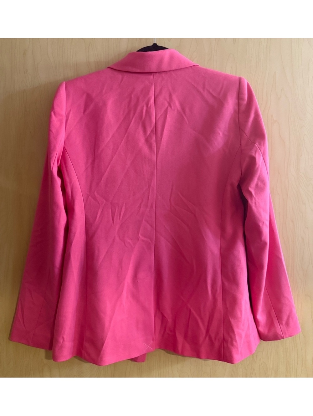 NWT LOFT bright pink single-button blazer notched lapel size 4 - Picture 2 of 3